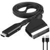 Hdmi To Scart/Scart To Hdmi Converter For Set-Top Box Game Console Audio And Video Adapter