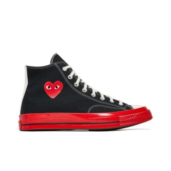 Converse Comme des Garçons Play x Chuck 70 High Черный Красный A01793C