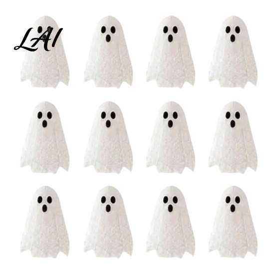 Office Desk Seasonal Decoration Glowing Ghost Tree Halloween Tabletop Decor LED Lighted with Cute Decor Hanging Ornaments for Home Fireplace Mantel,