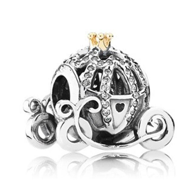 Цирконовая Корона Подвеска из Бисера Защитная Цепочка Подходит Оригинальные Модные Подвески Серебряный Цвет Браслет Женщины Девушка Ювелирные Изделия Оптовая Продажа На Заказ