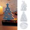 DIY Christmas Silicone Molds Epoxy Resin Mold Christmas Resin Mold Christmas Tree Castle Base New Year Handcraft Home Decoration