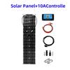 50W 18V Flexible Monocrystalline Solar Panel Kit with Controller for RVs & Boats, Waterproof, Compatible with 100W/200W Systems