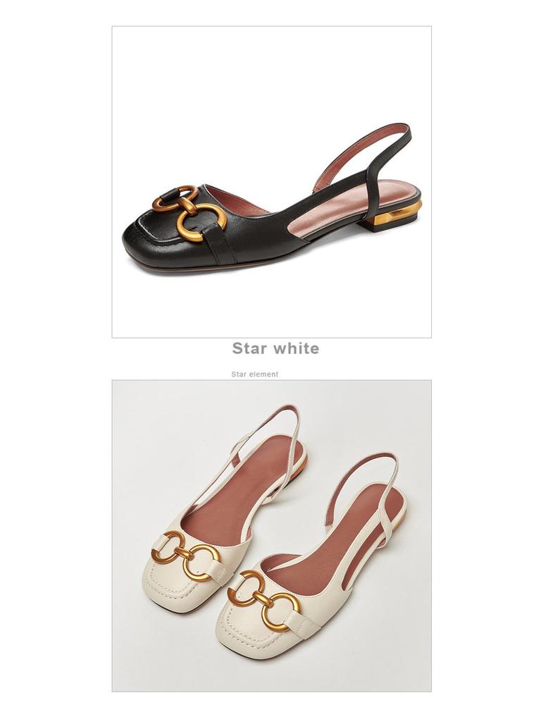 Женские ретро-босоножки с открытым носком, металлической пряжкой и низким блочным каблуком, весна/лето 2024