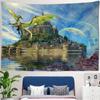Летающий Дракон Сказочный Замок Гобелен Настенный Богемный Картина Маслом Хиппи Ковер Детская Комната Общежитие Семейный Декор