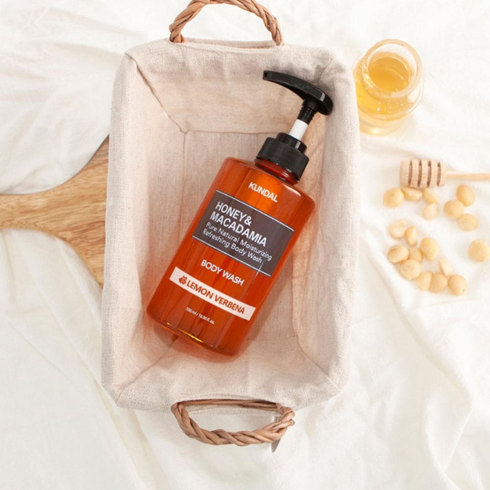 KUNDAL Honey & Macadamia Pure Body Wash Lemon Verbena 500ml