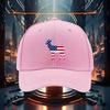 Patriotic Deer American Flag Baseball Cap Adult Adjustable Casual Cotton Hat Outdoor