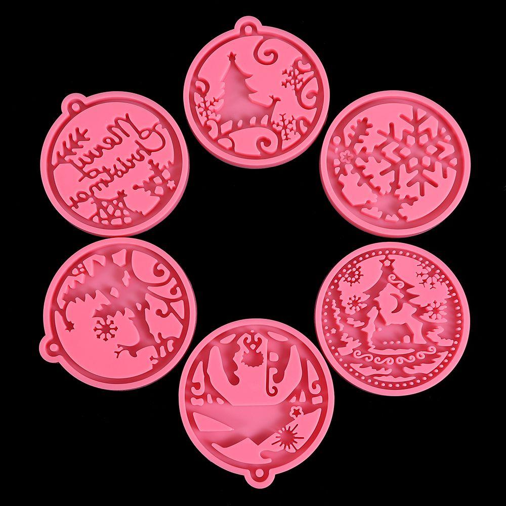 Cake Tools Candy Chocolate Silicone Moulds Christmas Ball Mold Jewelry Making Tool Keychain Molds