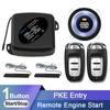 Car Alarm Remote Control PKE Car Keyless Entry Engine Start Alarm System Push Button Remote Starter Stop Auto 12V