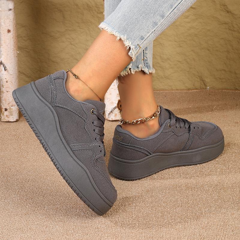 Новые женские кроссовки на толстой подошве, лоферы на платформе, универсальная спортивная повседневная обувь на шнуровке, трендовая обувь