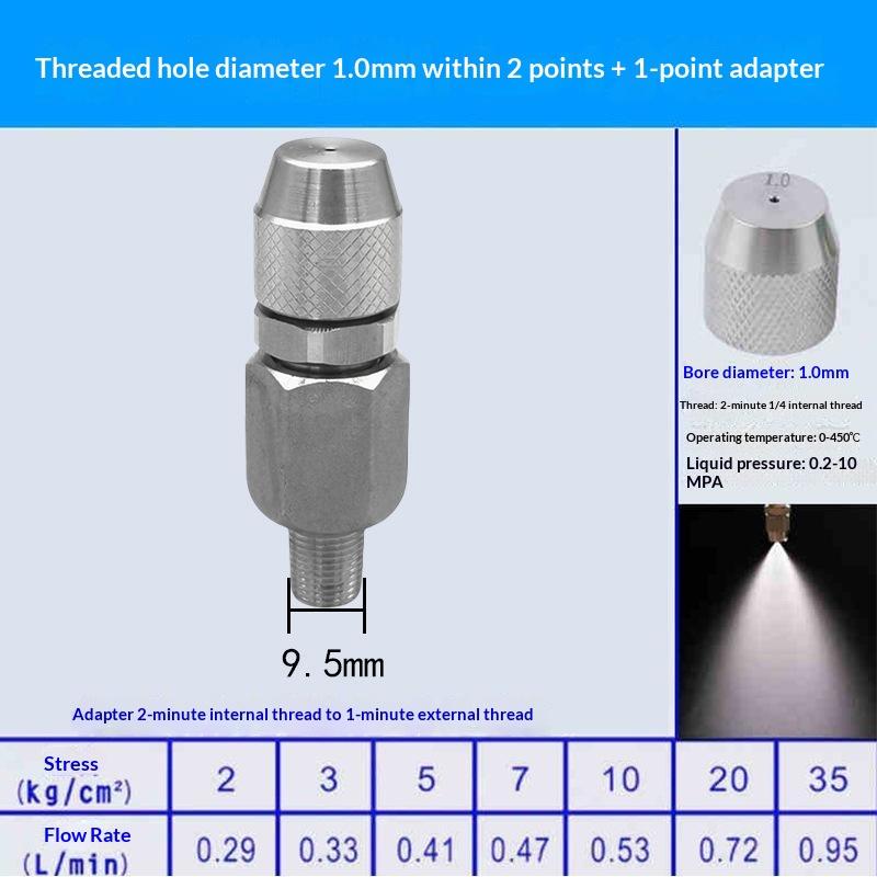 Регулируемая насадка для туманогенератора 0,6/0,8/1,0/1,2/2,0 мм для дезинфекции и профилактики эпидемий в сообществе