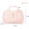 Large-Capacity Bag Hollow Jelly Beach Holiday Portable Tote Bag Reusable And Easy To Clean Plastic Portable Bath Basket