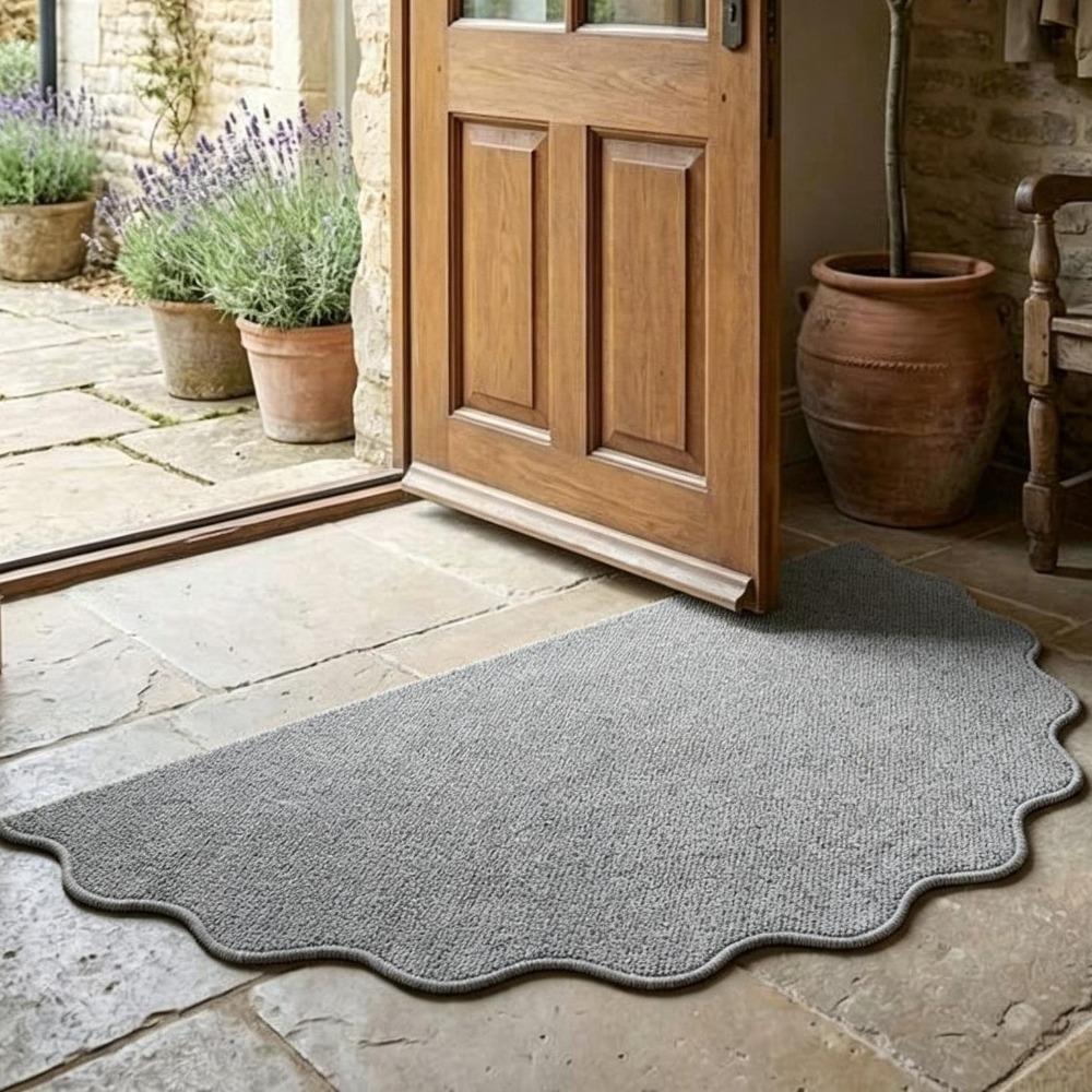 Non-Slip Entrance Door Mat Irregular Welcome Mat Modern Home Decor Dirt Trapping Mat Front Door