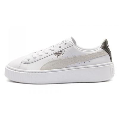 Кеды Basket Platform Low Top Повседневные Кроссовки Унисекс Белые 367850-01