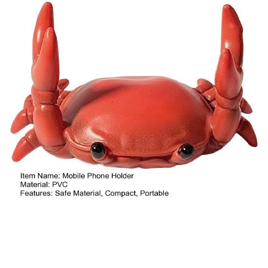 Держатель для мобильного телефона 3D Дизайн крабовой клешни Подставка для телефона Декоративная настольная подставка Стабильная поддержка для горизонтального и вертикального просмотра