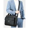 Genuine Leather Briefcase Men's High-end Men's Top Layer Cowhide Handbag Business Travel Large Capacity Leather Business Bag Computer Bag