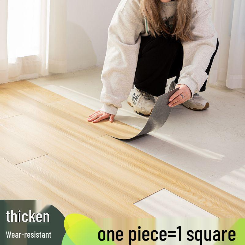 Самоклеящаяся водонепроницаемая виниловая наклейка для пола под камень: Толстое, износостойкое ПВХ-покрытие для спален