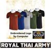 T Shirt Royal Thai Army Ranger Tiger Carry Sword Camouflage Military Soldier Thailand O Round Neck Short Sleeve Embroidered Logo Men Women Unisex