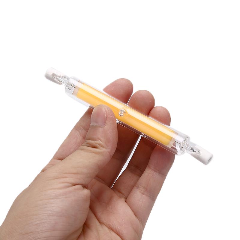 1Pcsr7S Cob Светодиодная лампа Стеклянная трубка для замены галогена 78 мм/118 мм