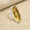 Lovely Citrine Gemstone Ring 925 Sterling Silver Handmade Jewelry Engagement Ring