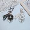 Korean Pearl Camellia Keychain: Stylish Bag & Car Accessory for Women