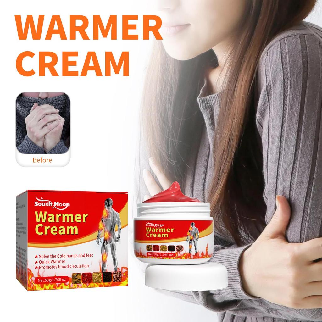 50 г Согревающий крем от онемения рук и ног Облегчение боли в мышцах плеч и шеи Холодное онемение рук и ног Ухаживающий крем