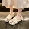 Hollow Hole Wear Inside and Outside Casual Woven Fashion Roman Shoes Soft Sole Summer Breathable Height Fashion Cool Slippers Women