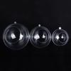 10PCS Versatile Transparent Acrylic Open Balls for Holiday Crafts and DIY
