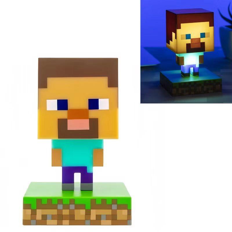 3D Ночник Персонаж Minecraft со Свечением LED для Декора Детской Комнаты