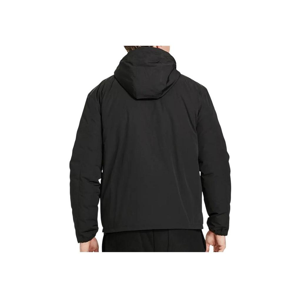 Polo Ralph Lauren Solid Color Pony Embroidered Zipper Hooded Down Jacket Men Outerwear Black MNPOOTW16021465-001