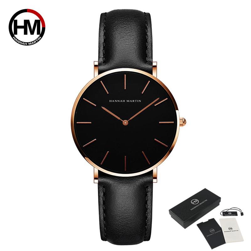 Hannah Martin Ladies Watch Women’s Quartz Watches 3ATM Waterproof Luxury Bracelet Watches Fashion Ladies Quartz Watch Female Wristwatch