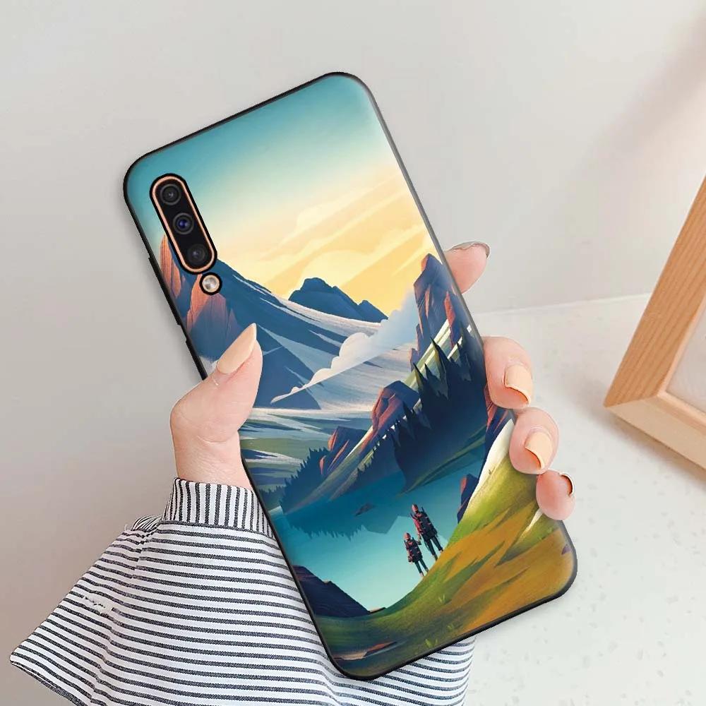 For Samsung Galaxy A50 Case For Samsung A50s A30s Phone Cases For Samsung A50 Flowers Silicone Soft TPU Fundas A 50 A30 S Bumper