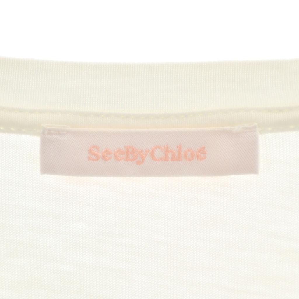 SEE BY CHLOE Long sleeve T-shirt M white Ron T Women Used