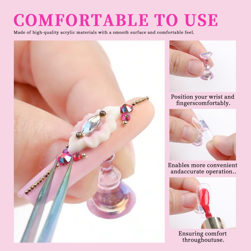 Aurora Flowers Magnetic Nail Tip Display Stand For Manicure Press-On Nails Training Gel Nail Polish Nail Tip Display Tool