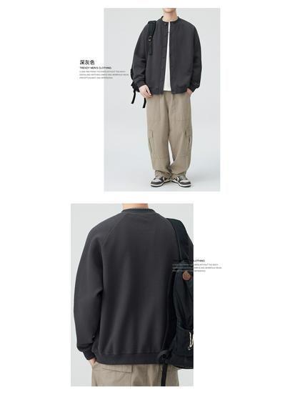 Аньян 2025 Осень Мужской Тяжелый Кардиган на Пуговицах: Трендовая, Свободная, Повседневная Куртка