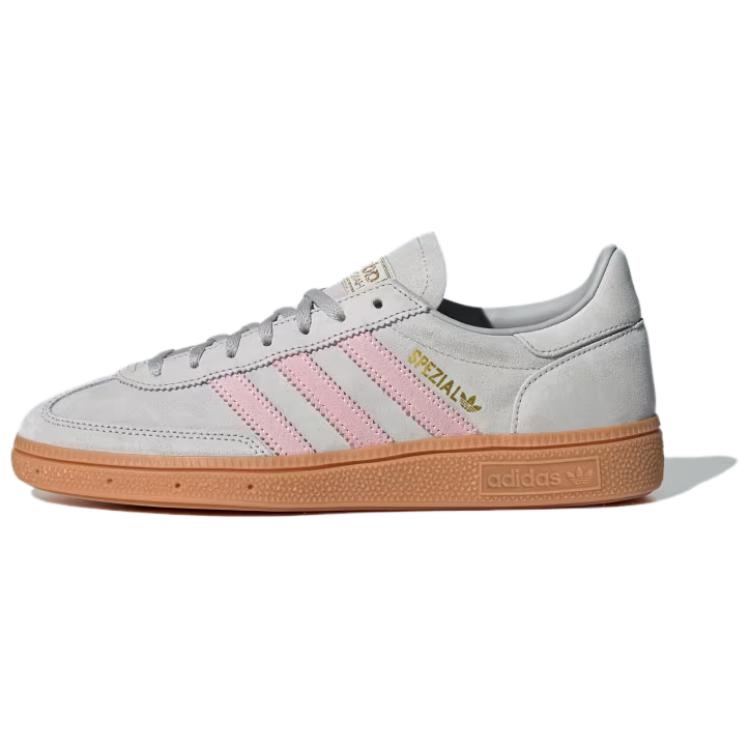 Adidas Handball Spezial Grey Clear Pink (Womens) Women Sneakers Grey-Two Gold-Metalic JR3083