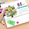 2026 DIY Desk Calendar Desktop Diamond Art Calendar Standing Monthly Calendar Planner for Home Office School Teachers New Year Gifts