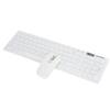 Wireless Keyboard and Mouse Set with FN+Multimedia Buttons, 10m Remote Connection, White