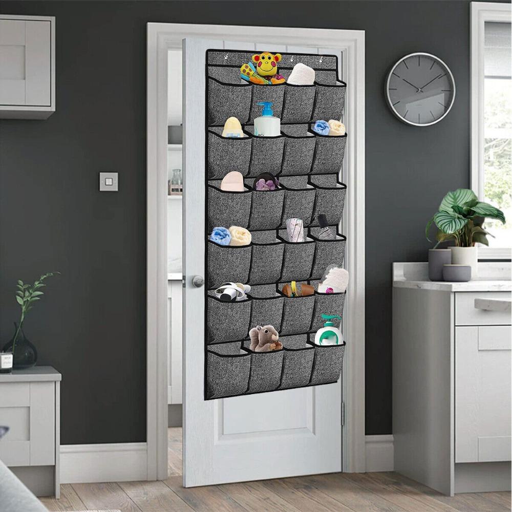 Большой подвесной органайзер для обуви с 24 карманами, прочный органайзер для шкафа