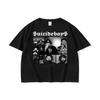 Модная футболка из чистого хлопка с графикой тура Suicideboy Era для мужчин