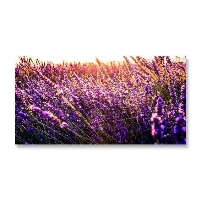 Современные пейзажи, лавандовые постеры и принты, фиолетовые цветы, холст, картины для гостиной, декор для дома, настенные картины без рамы