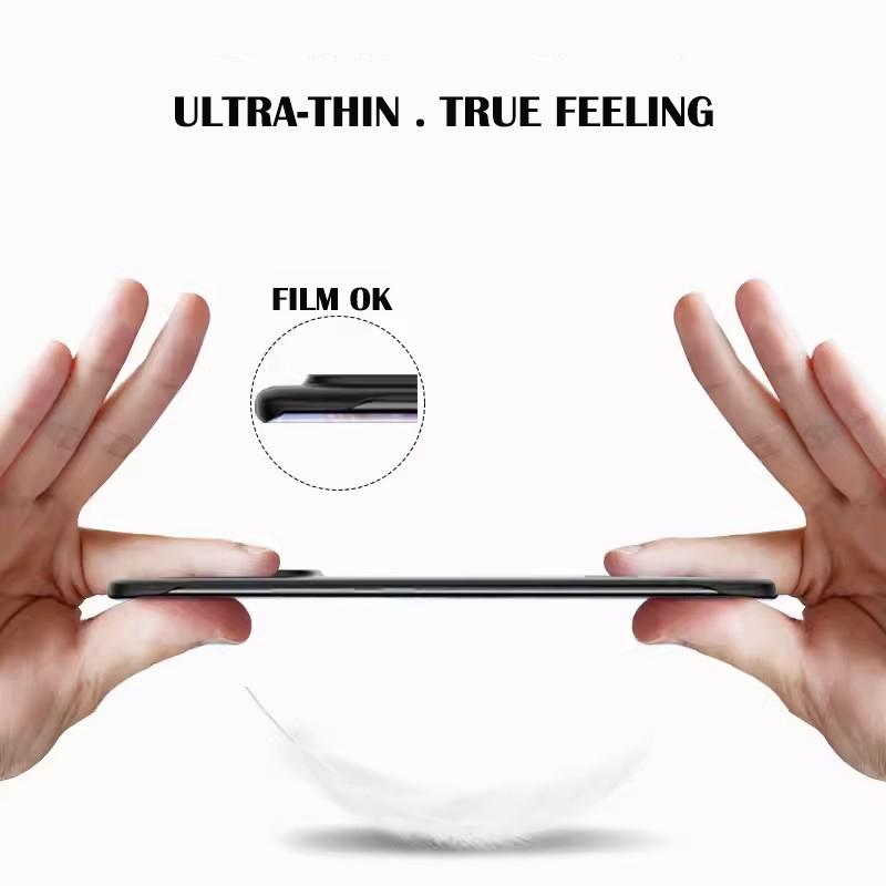 Solid Candy Color Frameless Hard PC Back Cover Case For iPhone 14 15 Plus 13 12 Mini 11 Pro X XR XS Max ShockProof Thin Cases