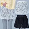Женская юбка весна-осень с кружевом, прикрывающая ягодицы, модная универсальная мини-юбка с короткими рукавами