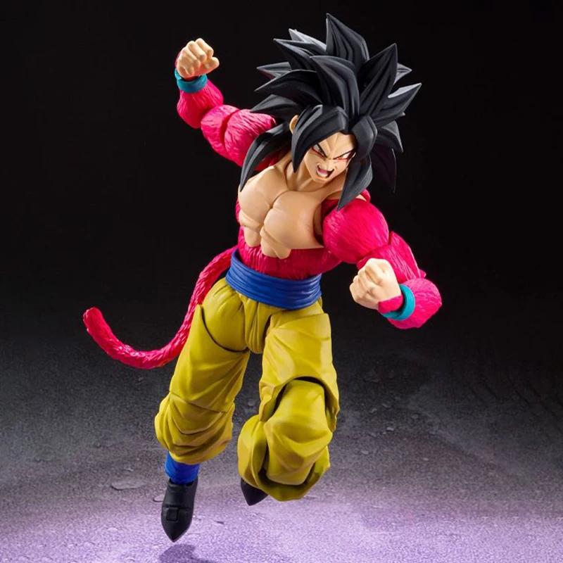 Фигурки SHF Dragon Ball GT Супер Сайян 4 Веджета Сон Гоку Фигурка Действия ПВХ Подвижная Коллекционная 16см Аниме Гоку Гогета Модель Игрушки