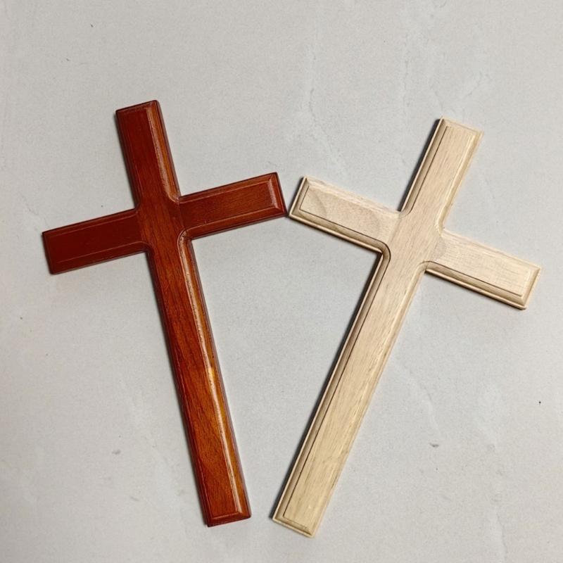 Elegant Wood Cross Pendants Wooden Cross Pendants Perfect for Christian Praying Pendants DIY