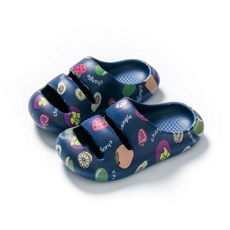 Модные летние тапочки 2024 года, милые домашние тапочки для детей, для дома, для мальчиков и девочек, нескользящие, модные, пляжные, повседневные сандалии, обувь для малышей