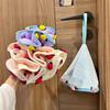 Rose Hand Towel Soft Hanging Type Quick Drying Absorb Water Bathroom Thickened Absorbent Wipe Cloth Bathroom Kitchen Use