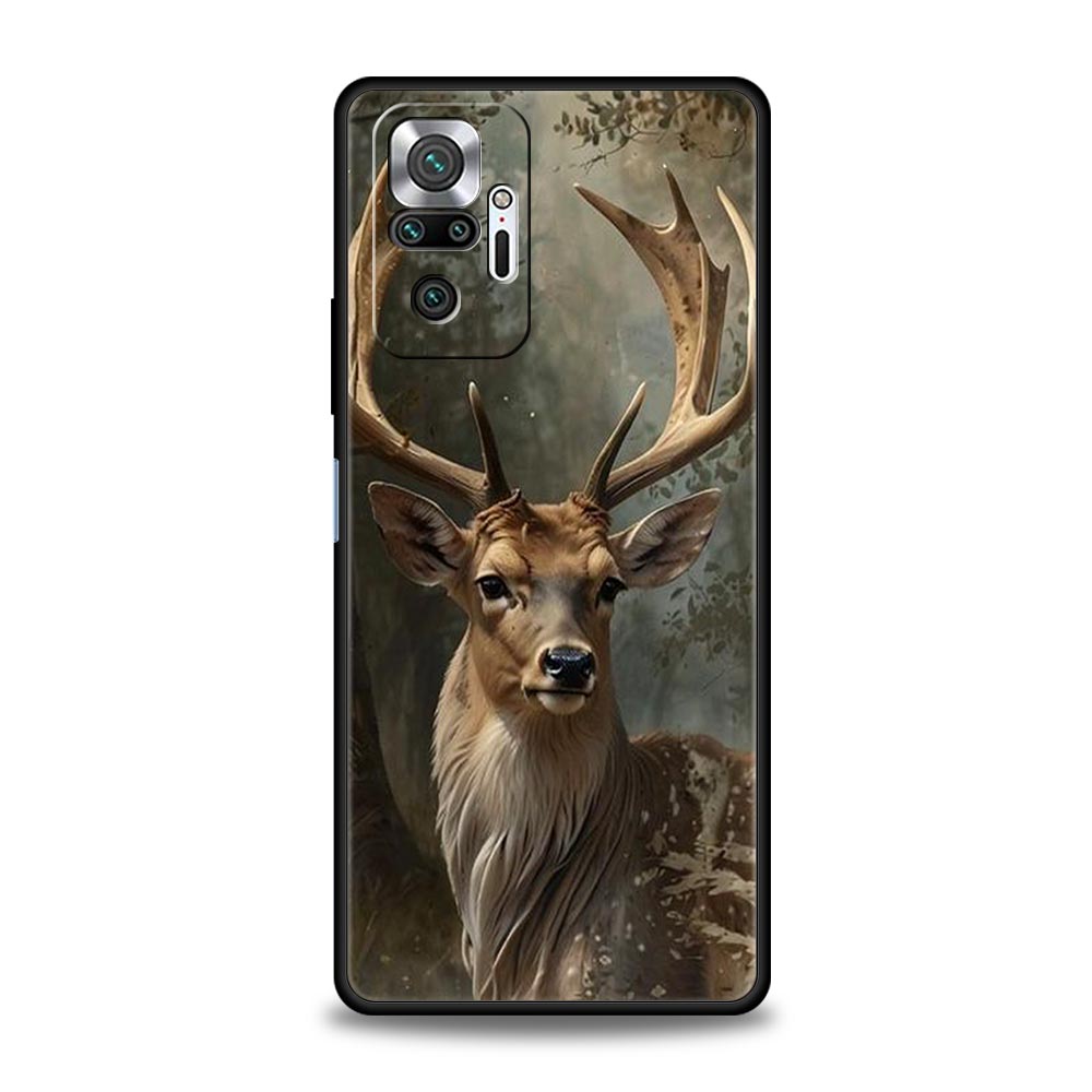 Deer Lichee Pattern Phone Case Cover for Redmi 14C 10C Note 15 14 13 12 10 11 K40 Pro Plus 5G Soft TPU Shockproof Shell Fundas
