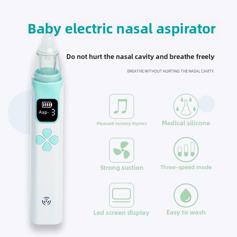 Электрический назальный отсос для детей и детей, силиконовый назальный отсос, носовой бугер