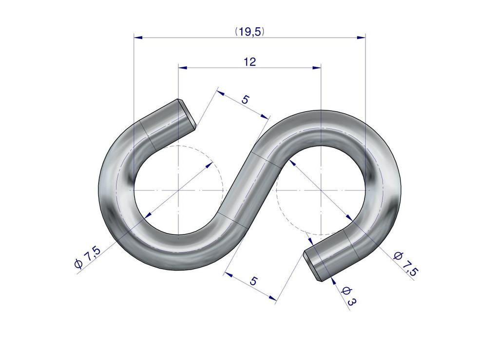 Łącznik Typu S 3Mm Teger, (Sprzedawane Po 10)