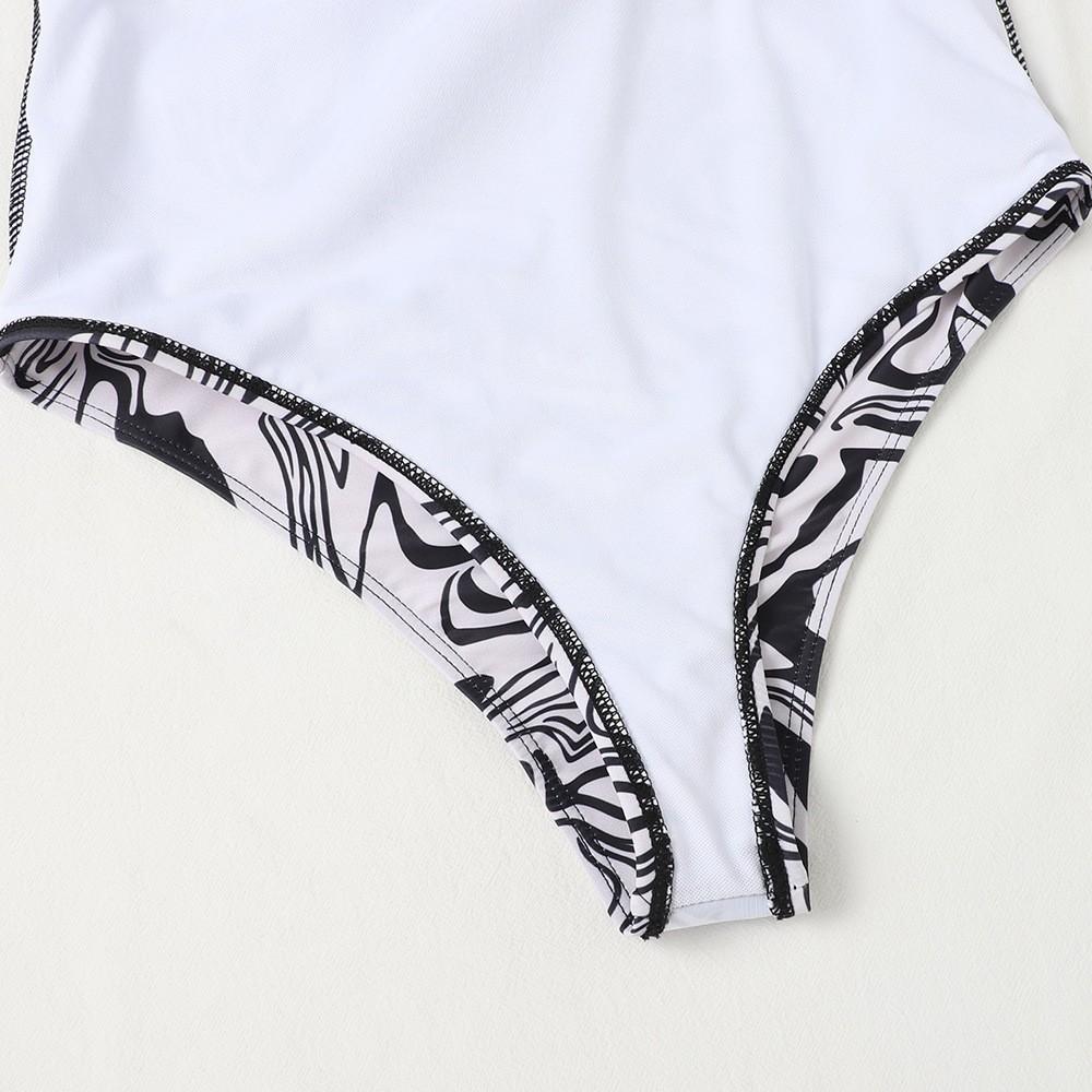 Solid Hollow Out One Shoulder Swimwear Women Summer Bathing Suits One Piece Swimsuit Sexy Bikini Beachwear